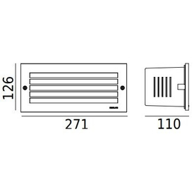 Oprawa wpuszczana Norlys Grimstad art 1545 grafitowy