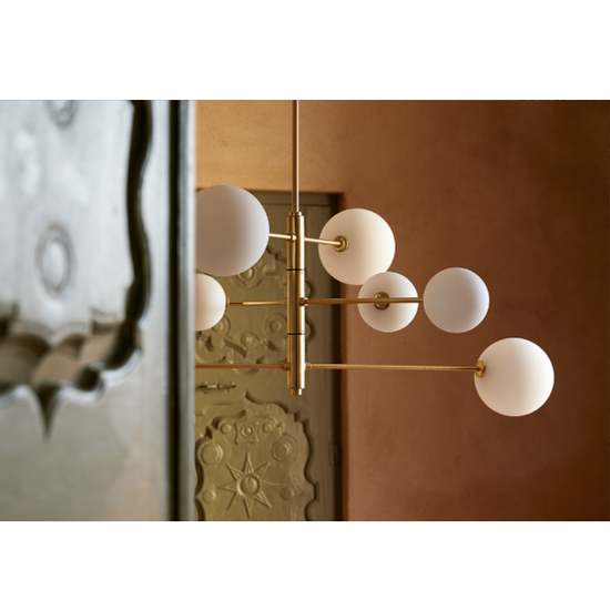 Lampa wisząca ATOM C1214/8/NEG/OPAL Aromas 