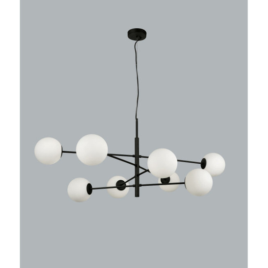 Oryginalna lampa wisząca Oviedo 8 Black Azzardo 