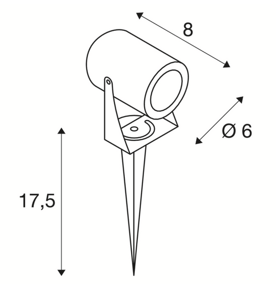 Reflektor ogrodowy wbijany LED SPIKE 1002201