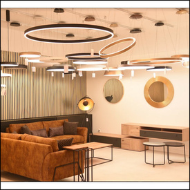 Ściemnialna Lampa wisząca Halo 120 CCT Gold Azzardo