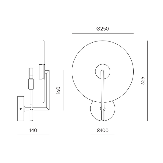 Kinkiet ERTO ceramika 20 cm A1257 Aromas