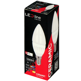 Żarówka LED line PRIME LED E14 9W 6500K 1260lm 170-250V C37 ŚWIECZKA