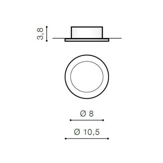 Oprawa do zabudowy Ibiza black-gold Azzardo