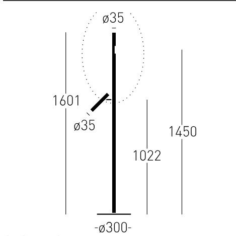 Lampa podłogowa Backlight+ L N CHORS