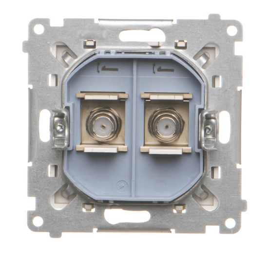 Gniazdo antenowe typu „F” podwójne Simon 55