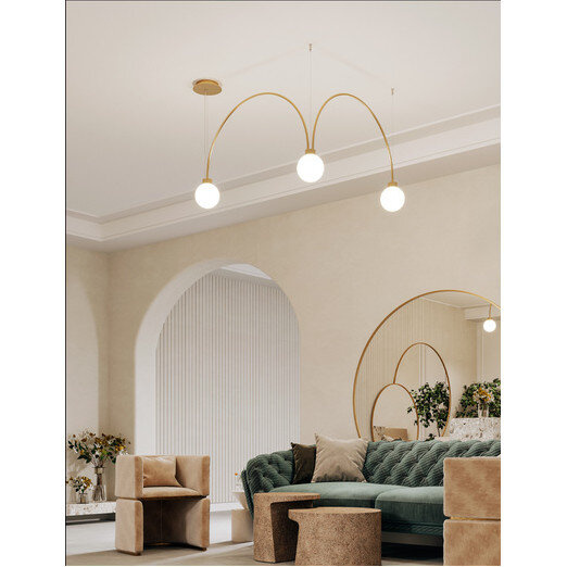 Lampa wisząca FLYING BALL arc LED AQform