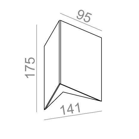 Kinkiet GRAPH LED 230V AQFORM
