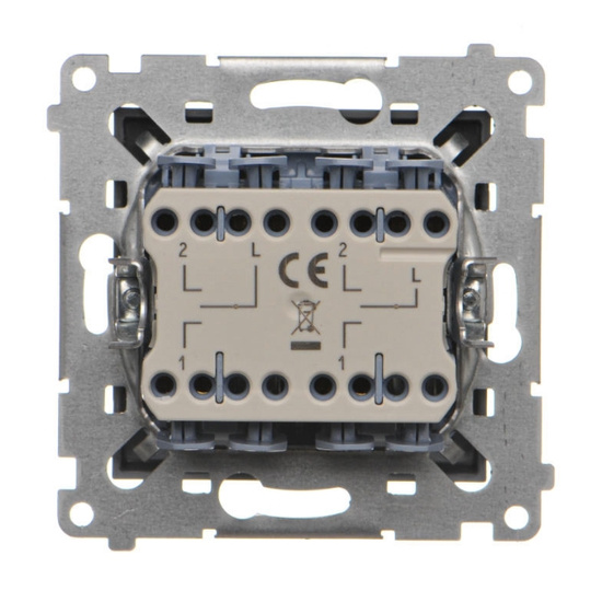 Łącznik żaluzjowy podwójny trójpozycyjny Simon 55