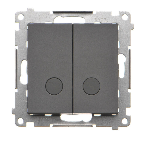 Łącznik schodowy podwójny z podświetleniem LED Simon 55