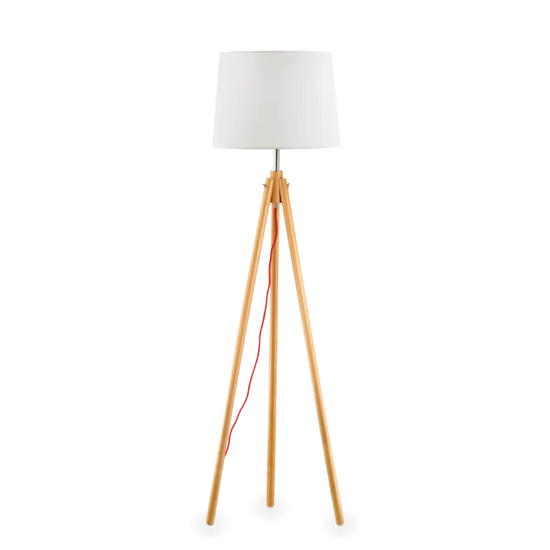 LAMPA PODLOGOWA NA TRÓJNOGU  YORK PT1 WOOD 089805 IDEAL LUX 