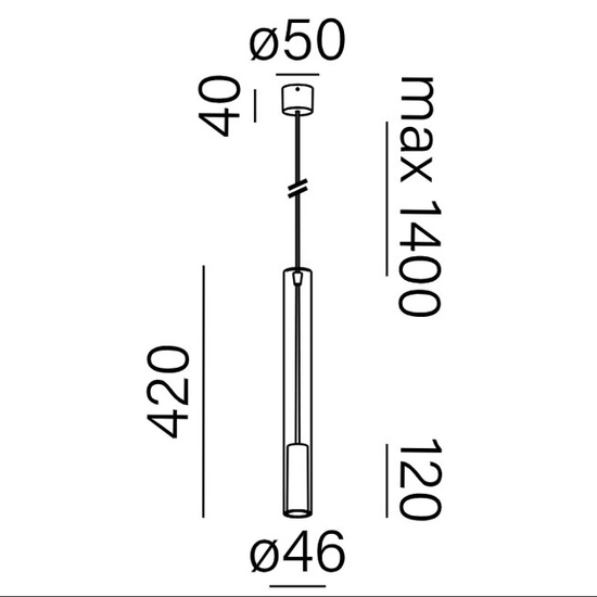 Lampa wisząca MODERN GLASS mini LED AQform