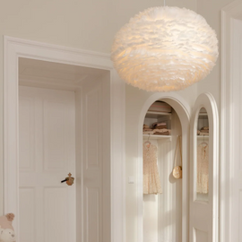 Lampa wisząca EOS XL 02012, 04005 białe zawiesie UMAGE