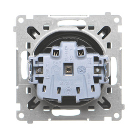 Gniazdo pojedyncze z klapą typu Schuko Simon 55 