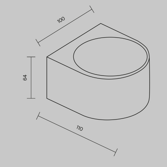 Kinkiet Blow zewnętrzny O435WL-L5GF3K Maytoni