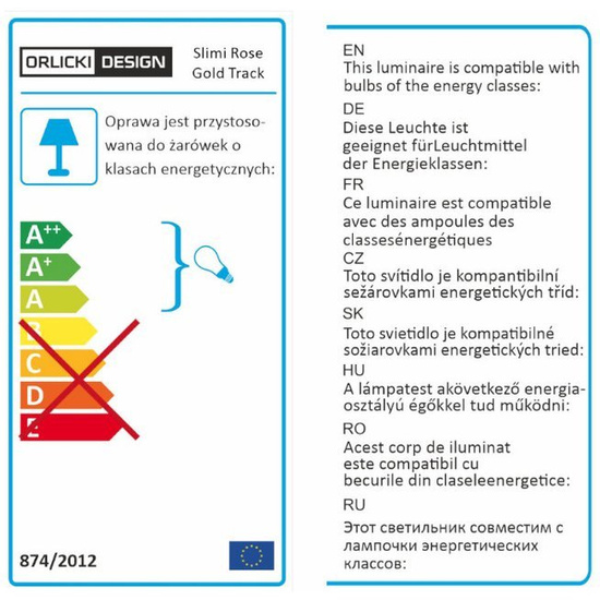 Oprawa do szynoprzewodu Slimi Track Rose Gold OPEN DESIGN HIGHLIGHTS