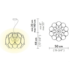 Lampa wisząca biała Flora Slamp 