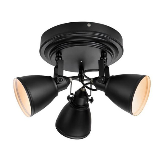 Plafon łazienkowy FJÄLLBACKA 3L czarny IP44 Markslojd