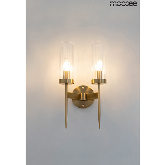 Kinkiet TORCH TWIN złoty Moosee