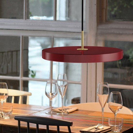 Lampa wisząca Asteria medium bordowa UMAGE