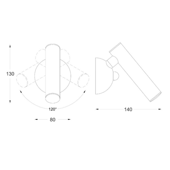 Kinkiet ścienny Loya chrom ZUMA LINE W0461-01A-F4F4
