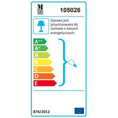 Biały kinkiet Fredrikshamn 1L 105026 Markslojd 