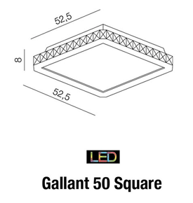 Plafon Gallant 50 Square 1557-FL Azzardo