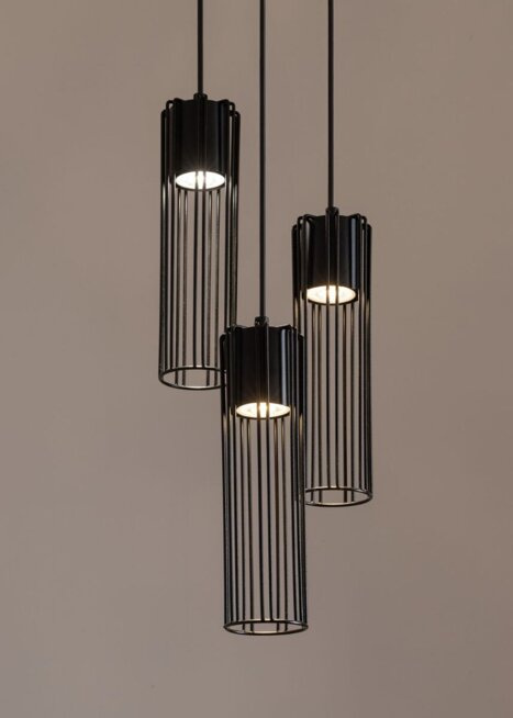 FOBIA 3 lampa wisząca koło czarny 33456