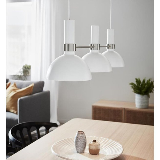 Lampa wisząca Larry 3L biała Markslojd