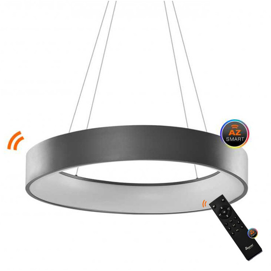 Lampa wisząca Solvent R Grey 80 cm Azzardo Smart WiFi