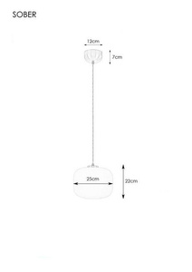  Lampa wisząca Sober Markslojd 107919 mosiądz 