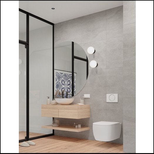 KINKIET MODERN BALL simple midi LED hermetic AQFORM 