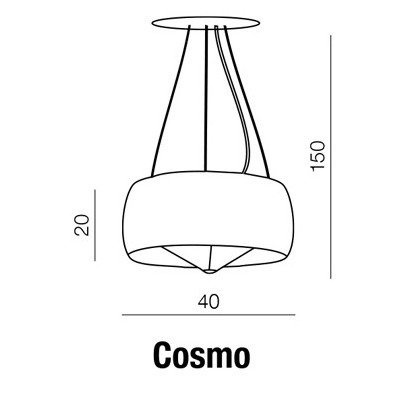 Lampa wisząca COSMO CLEAR Azzardo