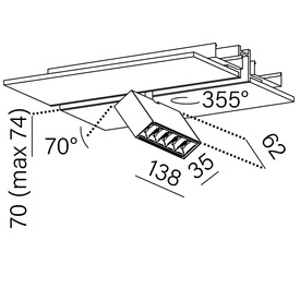 Oprawa RAFTER points LED high multitrack AQform