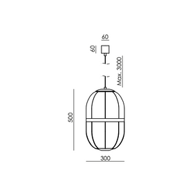 Lampa wisząca PULL matowa czerń C1249 Aromas
