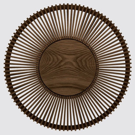 Kinkiet/Plafon Clava Up wood L - 49 cm, ciemny dąb Umage