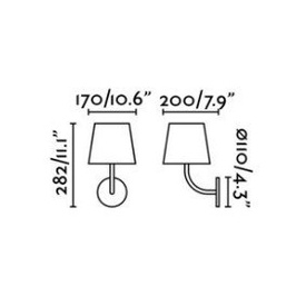 Biały kinkiet zewnętrzny TOC LED 70780