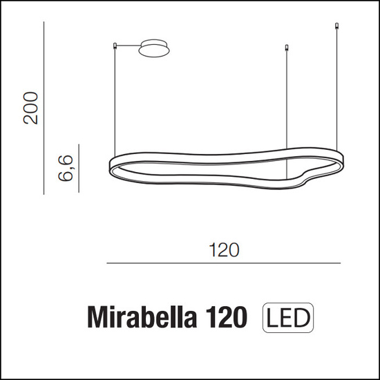 Duża ściemnialna lampa MIRABELLA 120 3000K DIMM Azzardo AZ5093