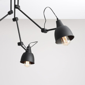 Lampa sufitowa Aida 842PL_E czarna ALDEX