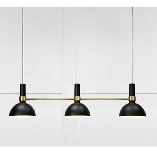 Lampa wisząca Larry 3L czarno-złoty Markslojd