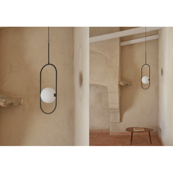 Lampa wisząca ABBACUS S C1258/1/ORO/OPAL Aromas 