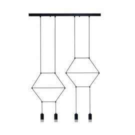 Lampa wisząca LINEA-4 LONG czarna 70 cm