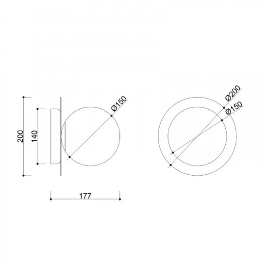 Kinkiet / plafon Borra A UMMO