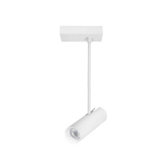 Reflektorek z ruchomym źródłem światła Lens Square 1 White Azzardo