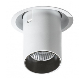 Reflektor do zabudowy z ruchomym źródłem światła Luna Black Azzardo