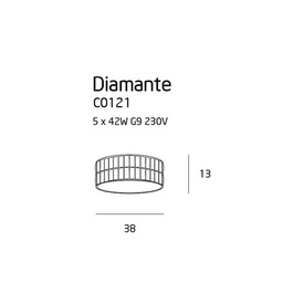 PLAFON DIAMANTE MAŁY C0121 MAXLIGHT