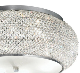 PLAFON PASHA' PL10 CROMO 100746 IDEAL LUX KRYSZTAŁ