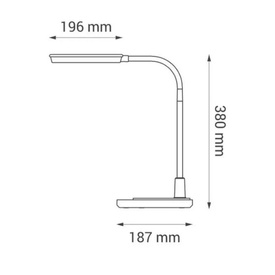 Lampka biurkowa LED Magnum Nilsen czarna