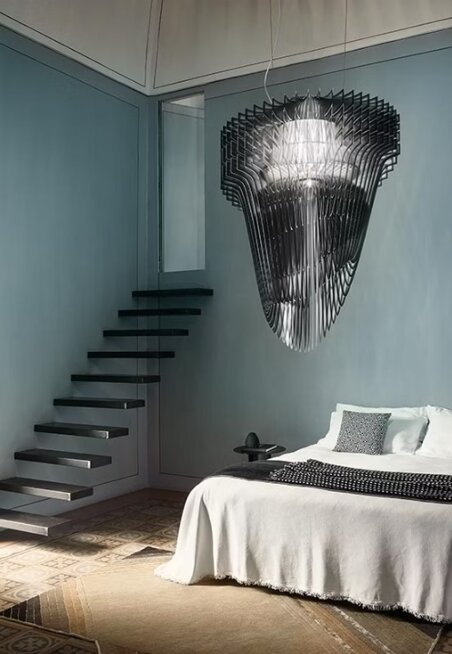 Lampa wisząca Avia czarna L Slamp