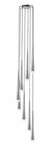 Lampa wisząca do wysokich pomieszczeń Stylo 8 chrom Azzardo